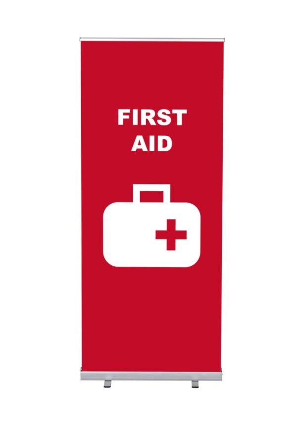 Promic Roll-Banner Budget 85 Complete Set First Aid English