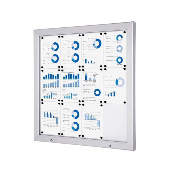 Outdoor Lockable Showcase Alpha 12xA4