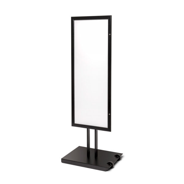 Menüständer Outdoor Schwarz 8 x 4 Einseitig
