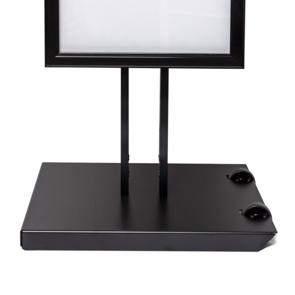 Menüständer Outdoor Schwarz 8 x 4 Einseitig