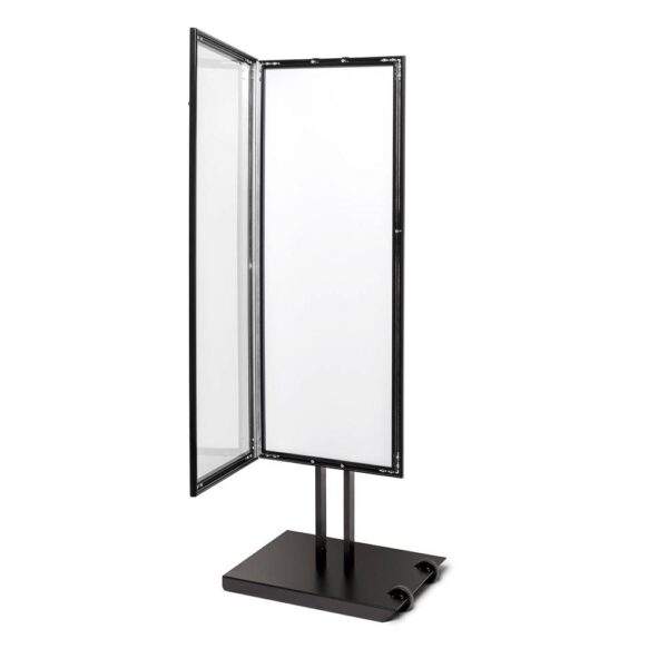 Menüständer Outdoor Schwarz 8 x 4 Einseitig