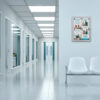 Indoor Lockable Showcase Silver 12x A4 RAL7016