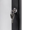 Indoor Lockable Showcase Silver 12x A4 RAL7016