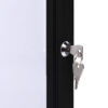 Indoor Lockable Showcase Black 12x A4