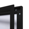 Indoor Lockable Showcase Black 12x A4