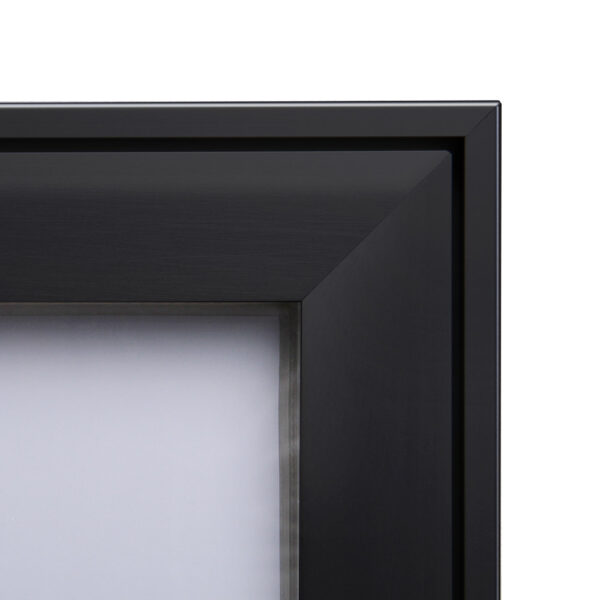 Indoor Lockable Showcase Black 12x A4