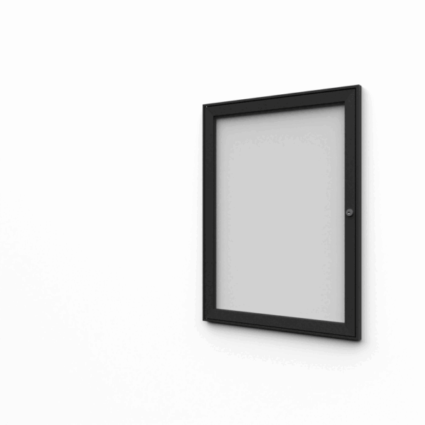 Schaukasten Innen/Außen 2xA4 RAL7016 Indoor Lockable Showcase Silver 2x A4 RAL7016
