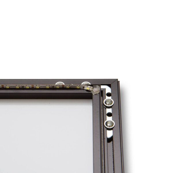 MenüKasten Outdoor Schwarz 2x DIN A4 LED