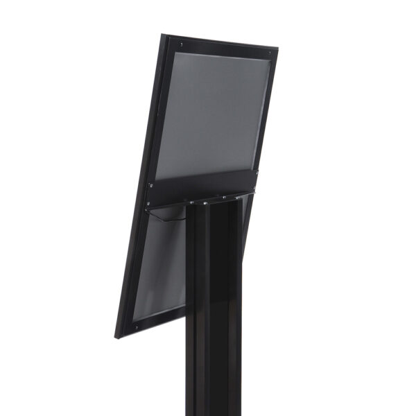 Speisekartenkasten Freistehend LED Schwarz