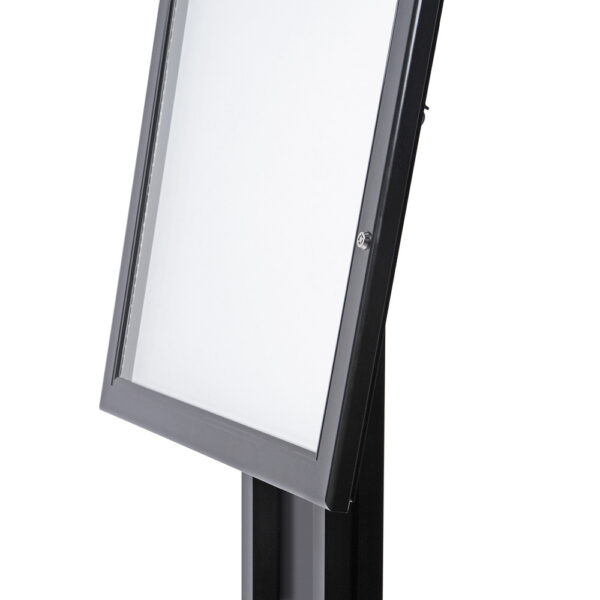 Speisekartenkasten Freistehend LED Schwarz