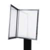 Speisekartenkasten Freistehend LED Schwarz