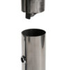 Cylindrical Ashtray Post Stainless Steel