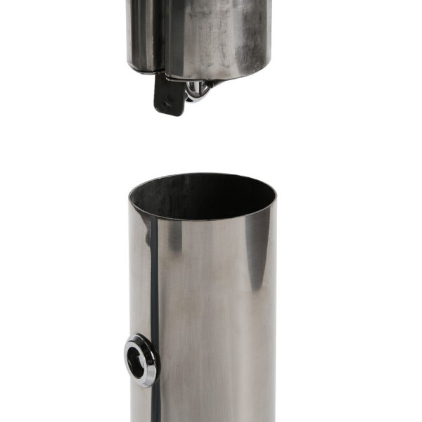 Cylindrical Ashtray Post Stainless Steel
