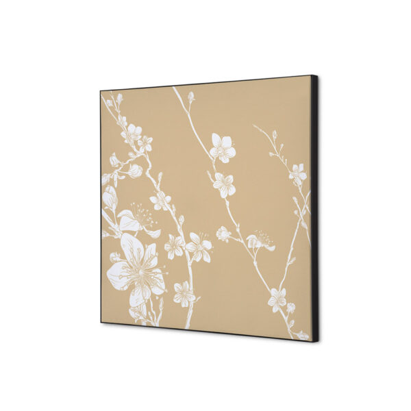 TFR22W400-SET-I6_1.jpg Spannstoff Wanddekoration SET 40 x 40 Japanische Kirschblüte Beige