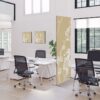 Spannstoff Wanddekoration SET 40 x 40 Japanische Kirschblüte Beige Spannstoff Wanddekoration SET 40 x 40 Japanische Kirschblüte Beige