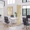 Spannstoff Wanddekoration SET 40 x 40 Japanische Kirschblüte Beige Spannstoff Wanddekoration SET 40 x 40 Japanische Kirschblüte Beige