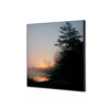 Spannstoff Wanddekoration SET 40 x 40 Wald Sonnenaufgang