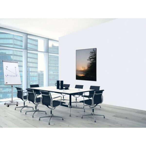 Spannstoff Wanddekoration SET 40 x 40 Wald Sonnenaufgang