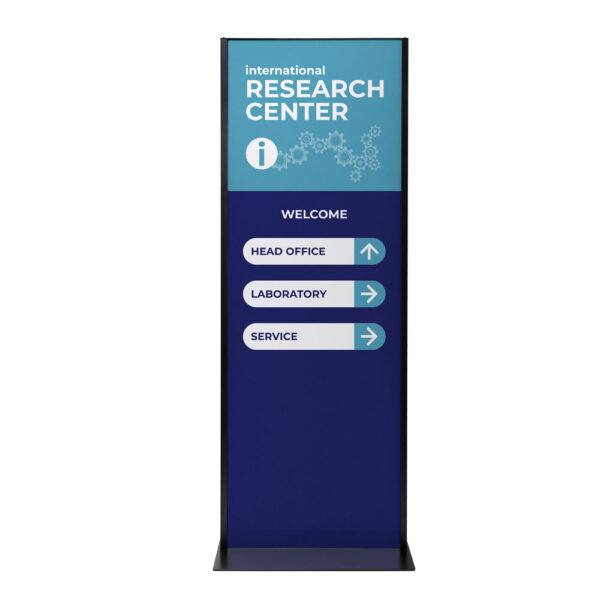 Totem Panel Plus 700x2000x3mm RAL9005 Schwarz