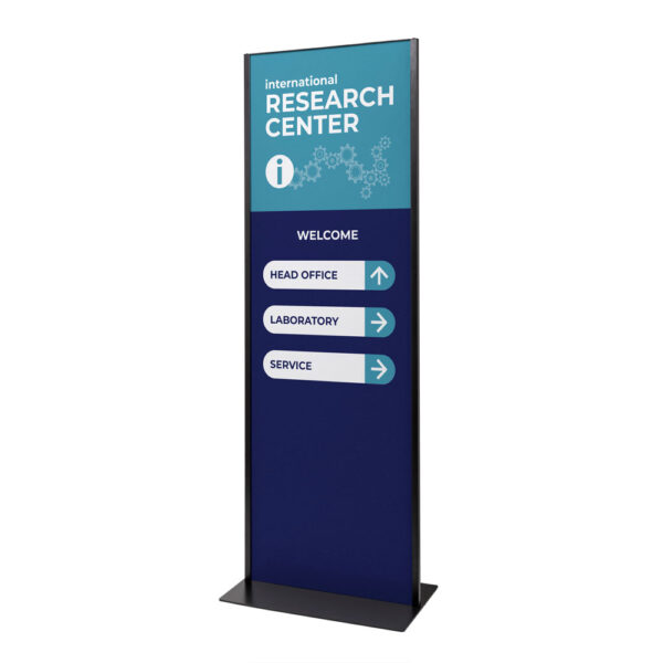 Totem Panel Plus 700x2000x3mm RAL9005 Schwarz