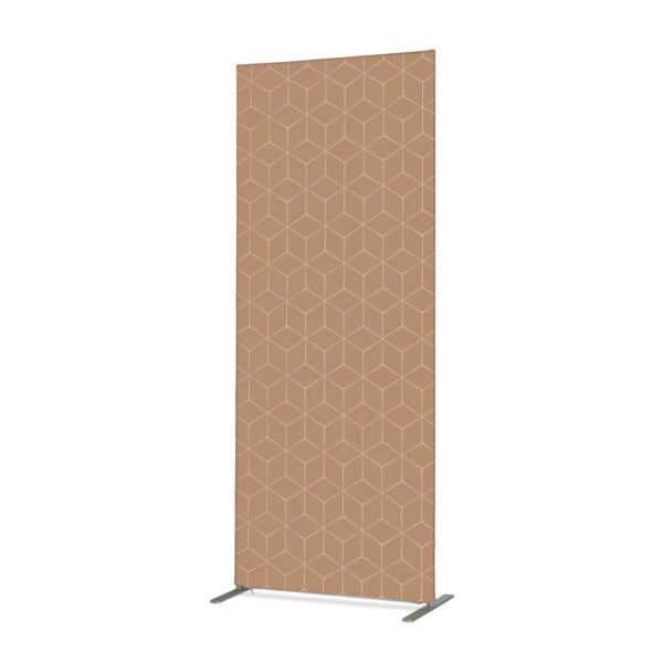 Textil térelválasztó Deco 85-200 ECO, kétoldalas, hatszög minta, bézs (I12)
