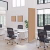 Textil Raumteiler Deko 85-200 Hexagon Beige