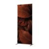 Textil térelválasztó Deco 85-200 ECO, kétoldalas, botanikus levél minta, piros/rozsda (I19)