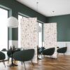 Textil Raumteiler Deko 85-200 Foya Blumen