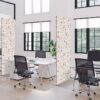 Textil Raumteiler Deko 85-200 Foya Blumen