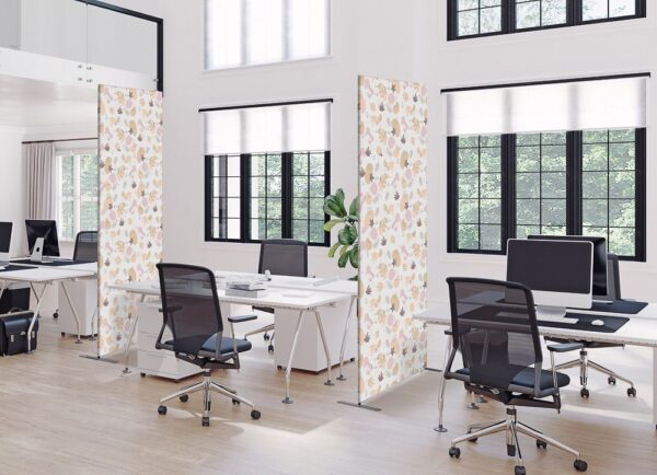 Textil Raumteiler Deko 85-200 Foya Blumen