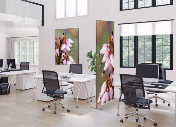 Textile Room Divider Deco 85-200 Double Pink Flower Erica
