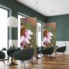 Textile Room Divider Deco 85-200 Double Pink Flower Erica