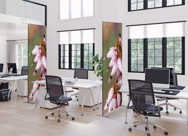 Textile Room Divider Deco 85-200 Double Pink Flower Erica