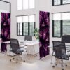 Textil térelválasztó Deco 85-200, kaktusz minta, lila (I822)