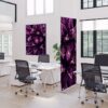Textil térelválasztó Deco 85-200, kaktusz minta, lila (I822)