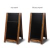 Kundenstopper Tafel Holz Antik