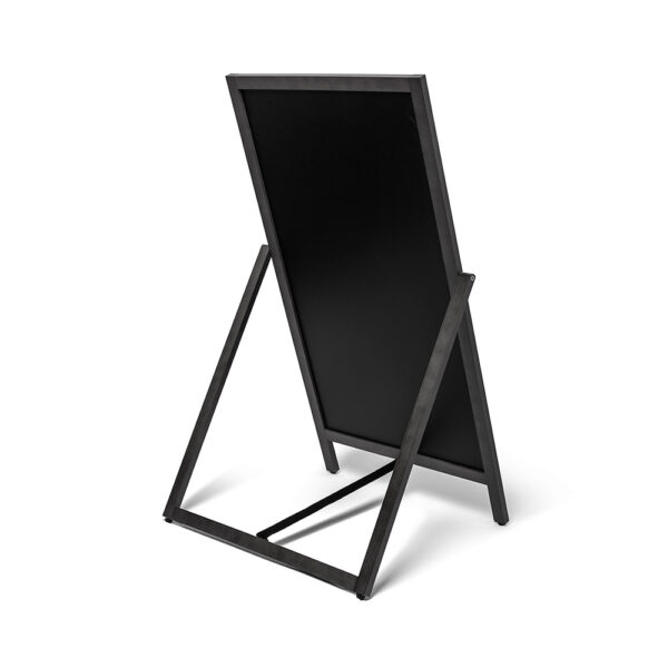Holz Kundenstopper Flip 55x105 cm Schwarz