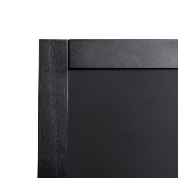 Holz Kundenstopper Flip 55x105 cm Schwarz