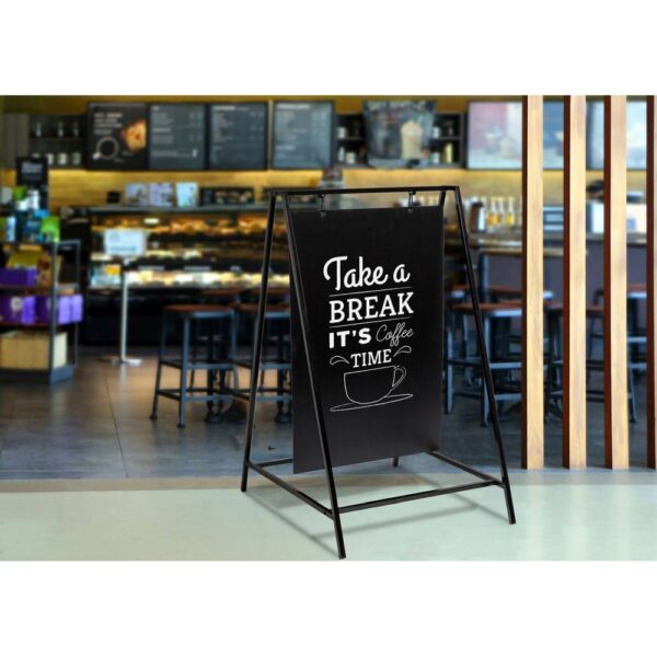 Kreidetafel Kundenstopper Swing 50 x 70 cm Schwarz