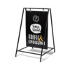 Kreidetafel Kundenstopper Swing 50 x 70 cm Schwarz