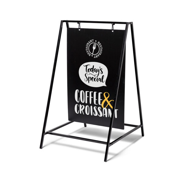 Kreidetafel Kundenstopper Swing 50 x 70 cm Schwarz