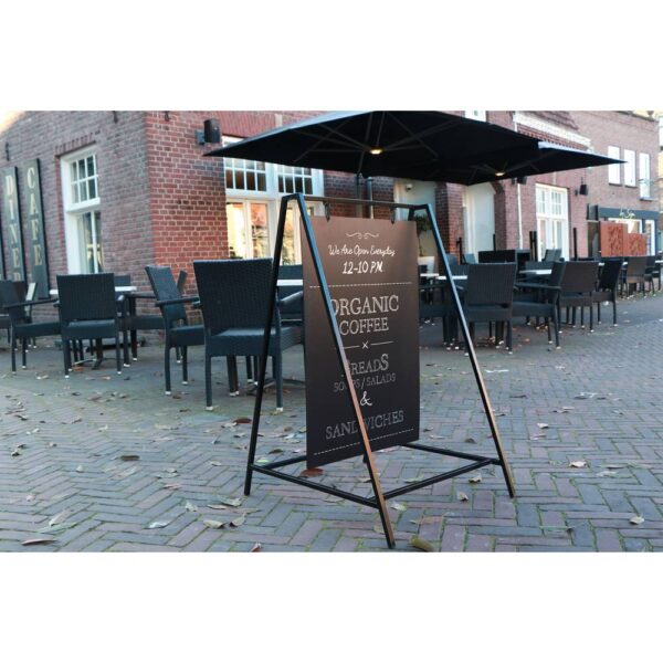 Kreidetafel Kundenstopper Swing 50 x 70 cm Schwarz