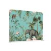 Textil Raumteiler 150-150 Doppel Kinderecke Tropische Tiere
